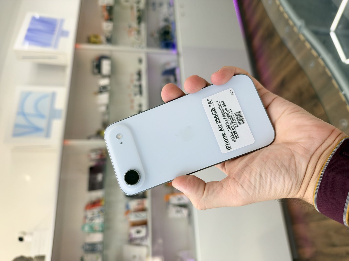 iPhone Air 256 GB, Újszerű állapot – a konkrét eladó készülék fotója