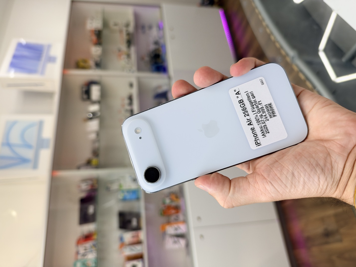 iPhone Air 256 GB, Újszerű állapot – a konkrét eladó készülék fotója