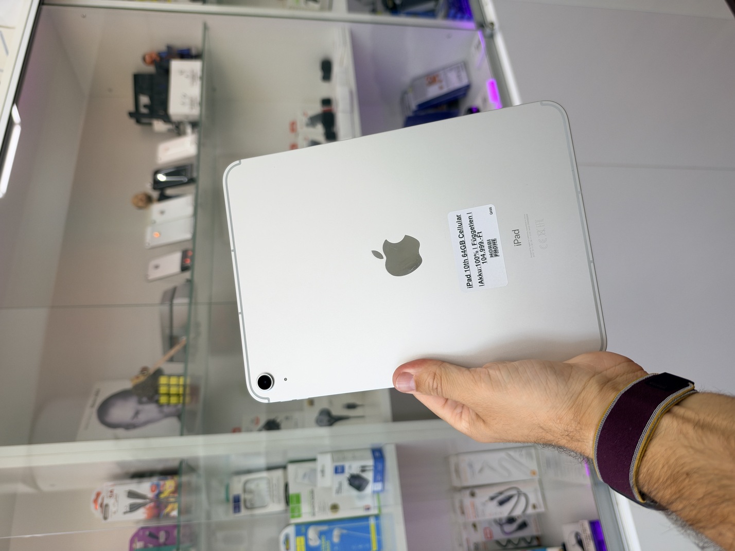 iPad 10th 64 GB Cellular, Újszerű állapot – a konkrét eladó készülék fotója