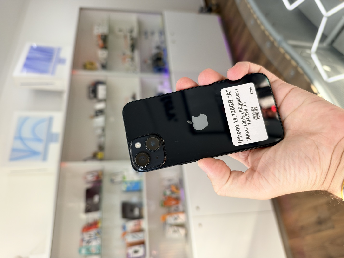 iPhone 14 128 GB, Újszerű állapot – a konkrét eladó készülék fotója