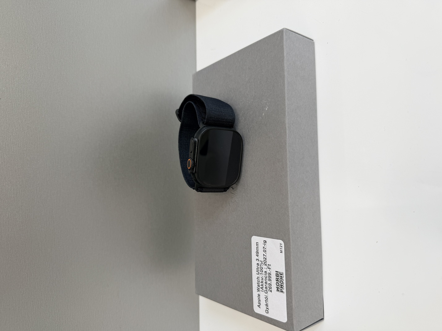 Apple Watch Ultra 3 49mm Fekete, Újszerű állapot – a konkrét eladó készülék fotója