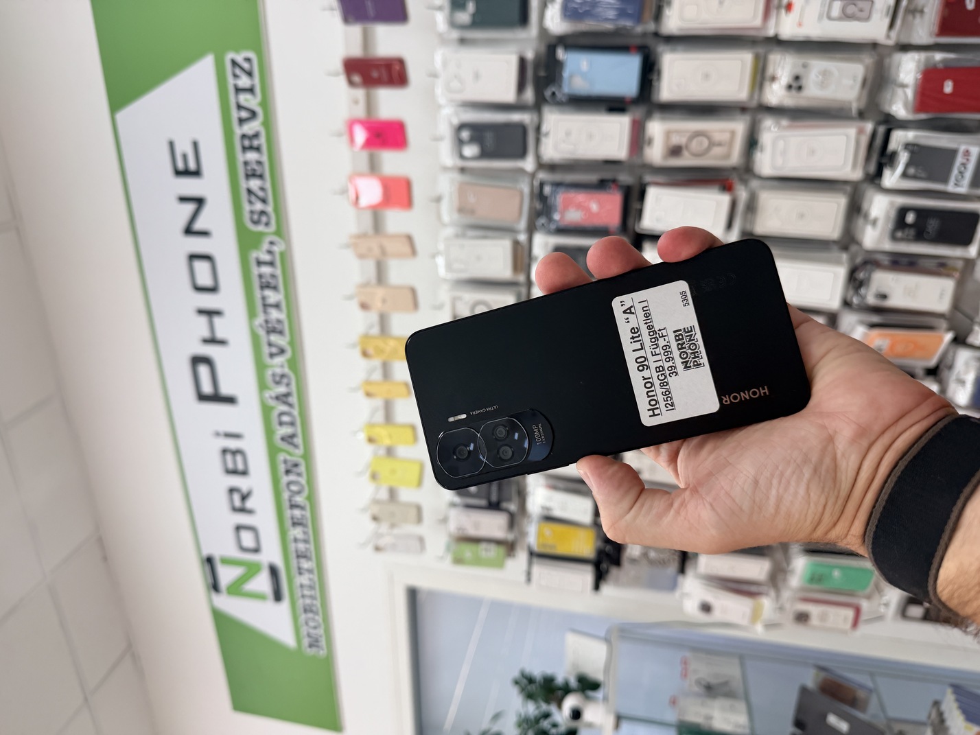 Honor 90 Lite 256/8 GB, Újszerű állapot – a konkrét eladó készülék fotója