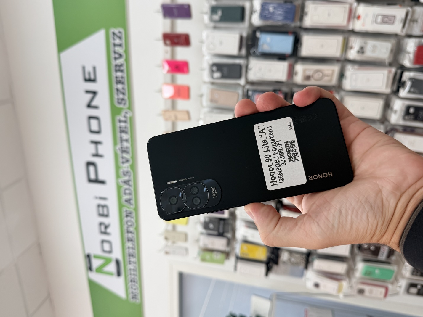 Honor 90 Lite 256/8 GB, Újszerű állapot – a konkrét eladó készülék fotója