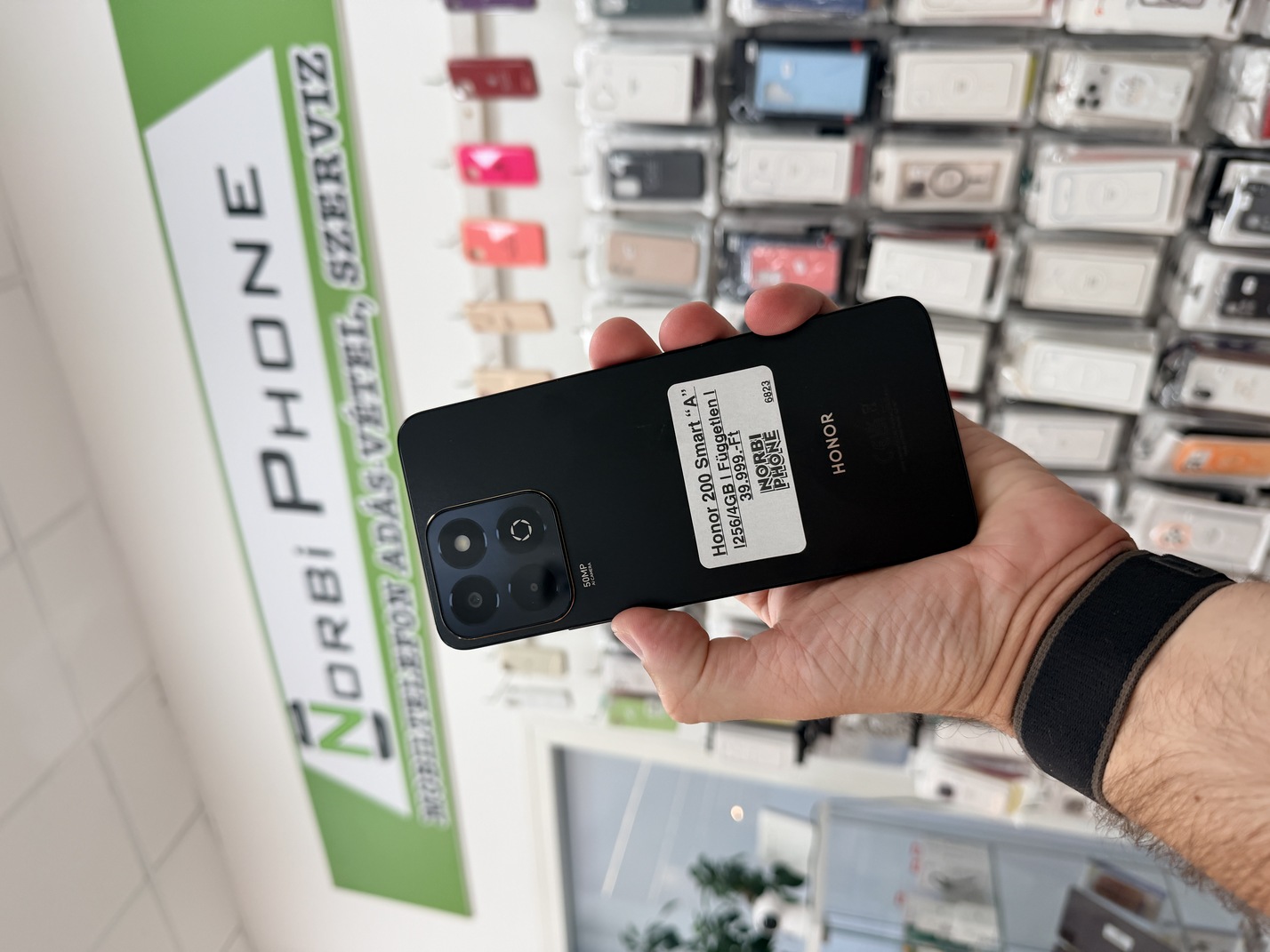 Honor 200 Smart 256/4 GB, Újszerű állapot – a konkrét eladó készülék fotója