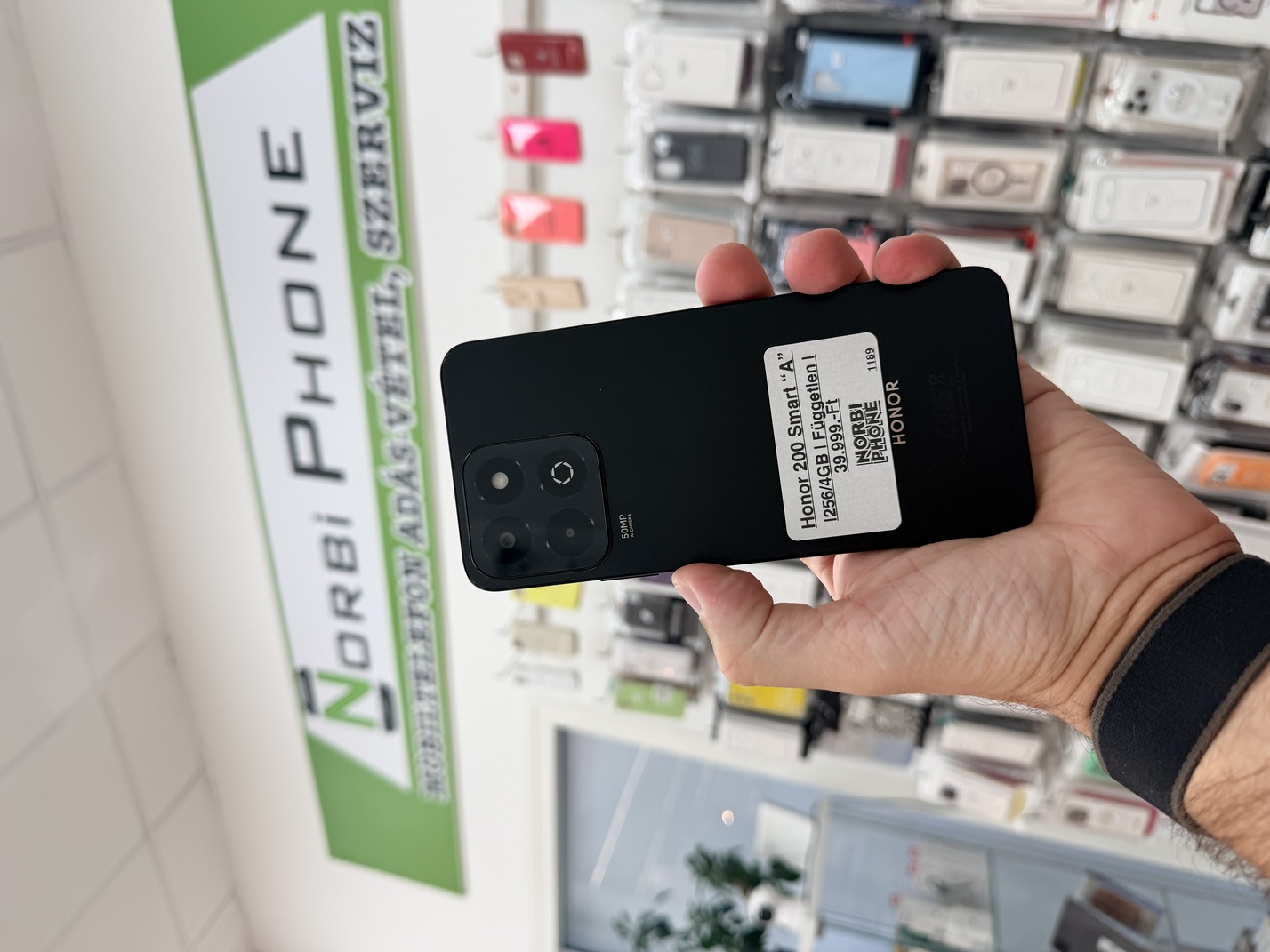 Honor 200 Smart 256/4 GB, Újszerű állapot – a konkrét eladó készülék fotója