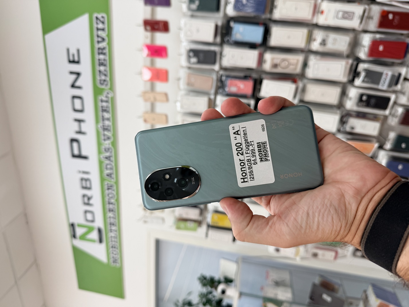 Honor 200 256/8 GB, Újszerű állapot – a konkrét eladó készülék fotója