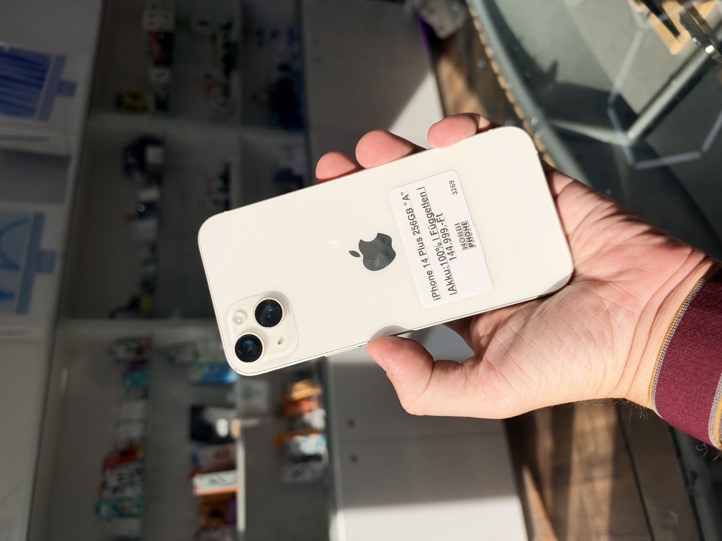 iPhone 14 Plus 256 GB, Újszerű állapot – a konkrét eladó készülék fotója