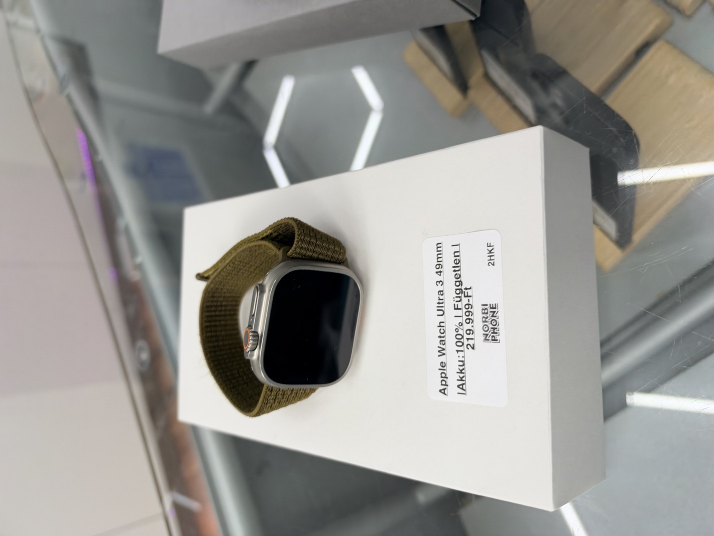 Apple Watch Ultra 3 49mm Natúr, Újszerű állapot – a konkrét eladó készülék fotója