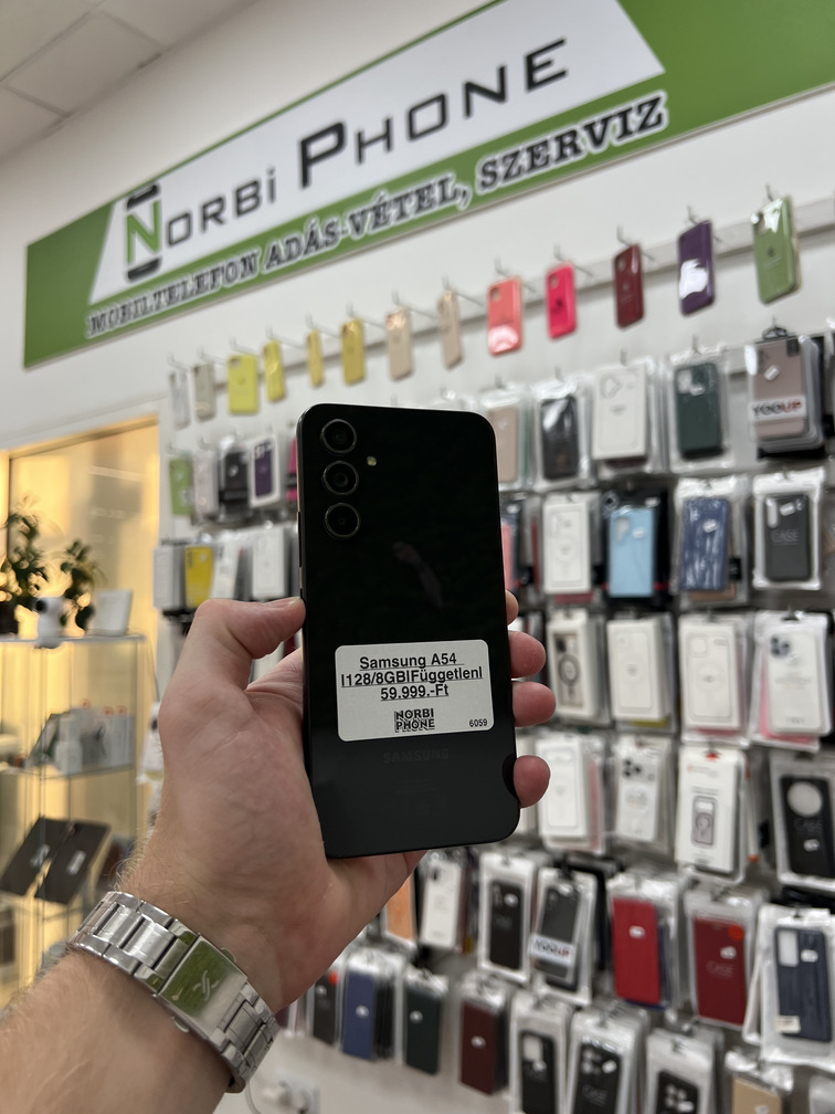 Samsung Galaxy A54 128/8 GB, Újszerű állapot – a konkrét eladó készülék fotója