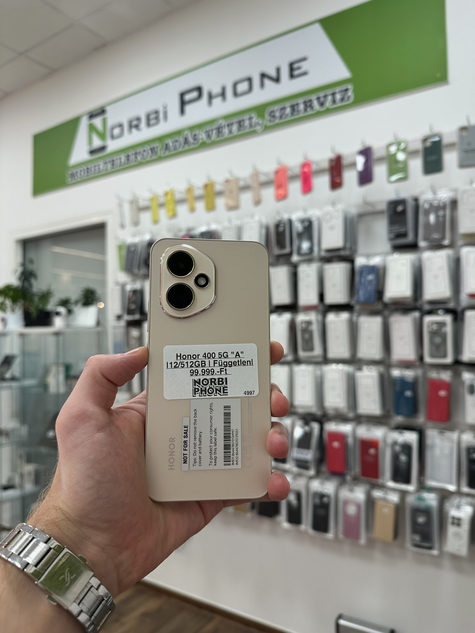 Honor 400 5G 512/8 GB, Újszerű állapot – a konkrét eladó készülék fotója